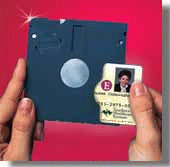 Smarty lector de tarjeta chip con aspecto de diskette